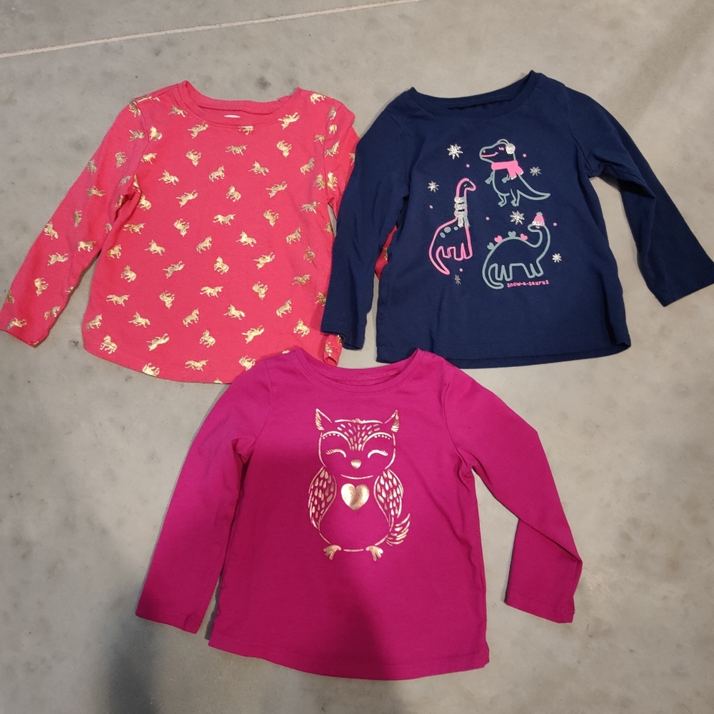 Long sleeve toddler girl shirts
